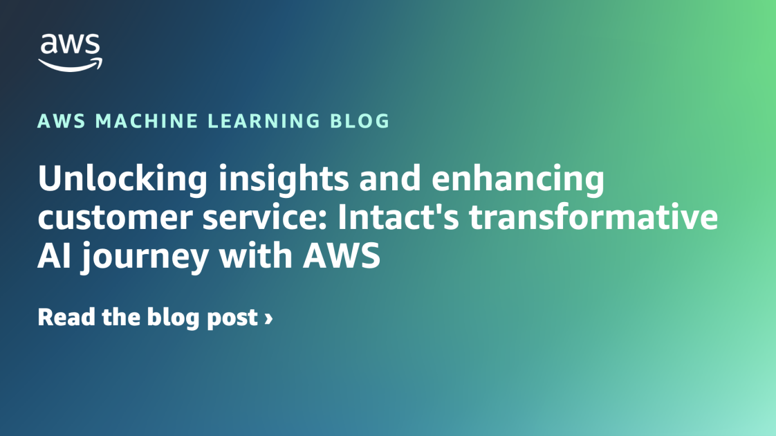 Liberar conocimientos y mejorar el servicio al cliente: el viaje transformador de la IA de Intact con AWS